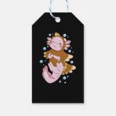 Turkije vermommen Axolotl plezier Cadeaulabel (Achterkant)