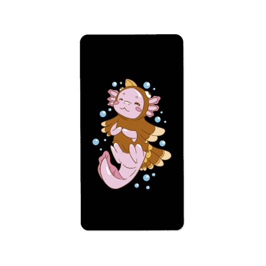 Turkije vermommen Axolotl plezier Etiket (Voorkant)