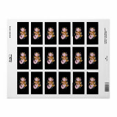 Turkije vermommen Axolotl plezier Etiket (Full Sheet)