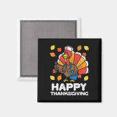 Turkije Verpleegster Happy Thanksgiving Scrub ICU  Magneet (Voorkant / Achterkant)