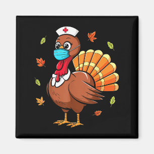 Turkije Verpleegster Thanksgiving Lgrim Kostuum vo Magneet