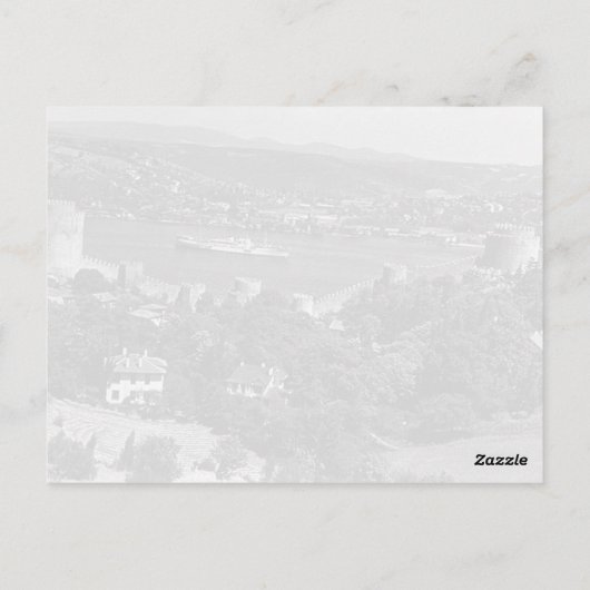  Turkije: vesting Istanbul Bosphorus Briefkaart (Achterkant)