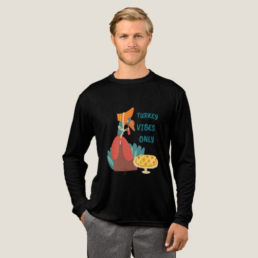 Turkije vibes alleen papier Bord Tri-Blend Shirt (Voorkant)