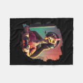 Turkije Videogame Gamer Thanksgiving Turkije Fleece Deken (Voorkant (Horizontaal))