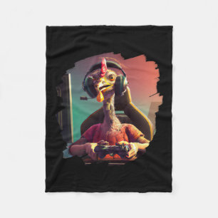 Turkije Videogame Gamer Thanksgiving Turkije Fleece Deken