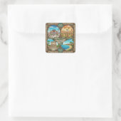 TURKIJE VIERKANTE STICKER (Tas)