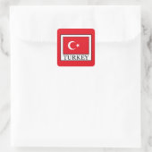 Turkije Vierkante Sticker (Tas)