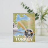 Turkije vintage reisposter briefkaart (Staand voorkant)