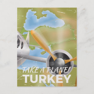 Turkije vintage reisposter briefkaart