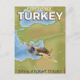 Turkije vintage reisposter briefkaart