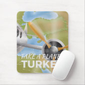 Turkije vintage reisposter muismat (Met muis)