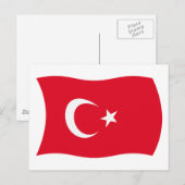 Turkije Vlag Ansichtkaart Briefkaart (Voorkant / Achterkant)