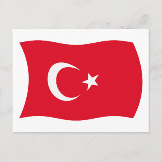 Turkije Vlag Ansichtkaart Briefkaart