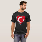 Turkije Vlag Hart Istanbul Ankara Türkiye Trots T-shirt (Voorkant volledig)