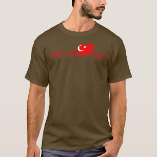 Turkije Vlag Hartslag Turkse Pulse T-shirt