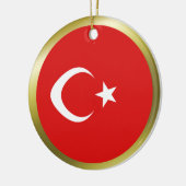 Turkije-vlag Keramisch Ornament (Links)