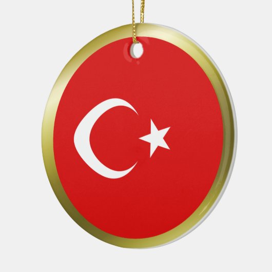 Turkije-vlag Keramisch Ornament (Links)