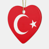 Turkije-vlag Keramisch Ornament (Links)