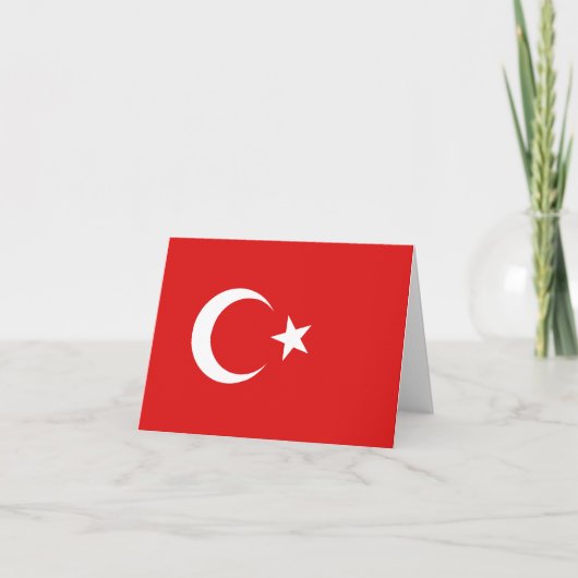 Turkije Vlag Notitiekaart (Voorkant)