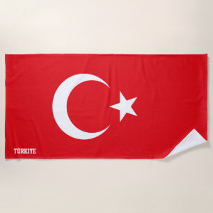 Turkije Vlag Prachtig Patriottisch Strandlaken