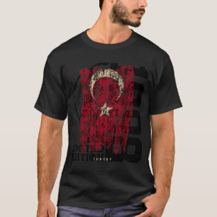 Turkije Vlag Retro Turks Vlag Turks T-shirt