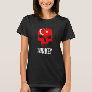 Turkije Vlag Schedel Turkse Trots Patriottisch T-shirt