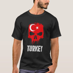 Turkije Vlag Schedel Turkse Trots Patriottisch T-shirt