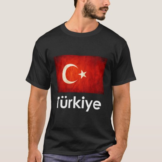 Turkije Vlag Shirt Turkse Vlag (Voorkant)