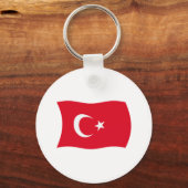 Turkije Vlag Sleutelhanger (Voorkant)