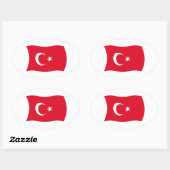 Turkije Vlag Sticker (Vel)