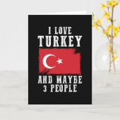 Turkije Vlag thuisland Kaart (Gele Bloem)