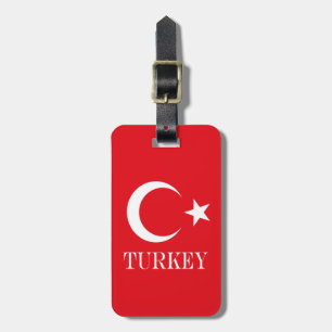 Turkije vlag Turkije Bagagelabel