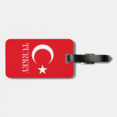 Turkije vlag Turkije Bagagelabel (Achterkant horizontaal)