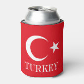 Turkije vlag Turkije Blikjeskoeler (Blikje Voorkant)