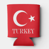 Turkije vlag Turkije Blikjeskoeler (Achterkant)