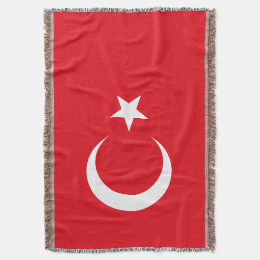 Turkije vlag Turkije Deken (Voorkant Verticaal)