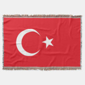 Turkije vlag Turkije Deken (Voorkant)