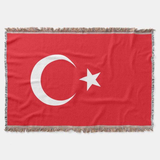 Turkije vlag Turkije Deken (Voorkant)