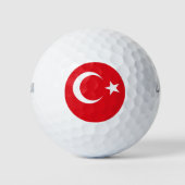 Turkije vlag Turkije Golfballen (Voorkant)
