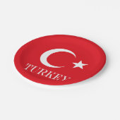 Turkije vlag Turkije Papieren Bordje (Gekanteld)