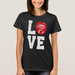 Turkije Vlag Voetbal Fan Love Turk T-shirt