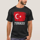 Turkije - vlag voor het Turks T-shirt (Voorkant)
