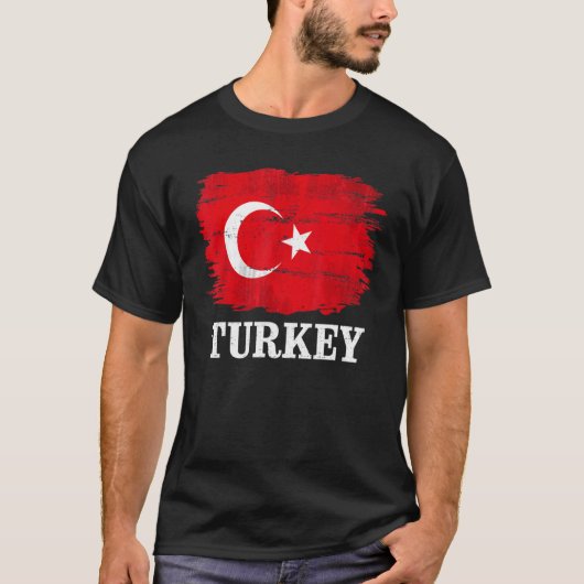  Turkije - vlag voor het Turks T-shirt (Voorkant)