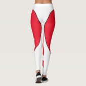 Turkije - Vlaggenhart Leggings (Achterkant)