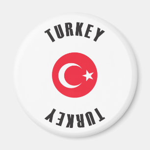 Turkije Vlaggenwiel Magneet