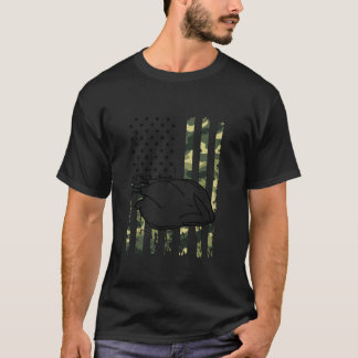 Turkije Voedsel VS Vlag Amerikaanse Vlag T Shirt