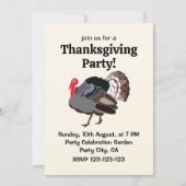 Turkije Vogel Turkije Thanksgiving Kaart (Voorkant)