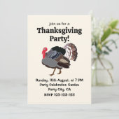 Turkije Vogel Turkije Thanksgiving Kaart (Staand voorkant)