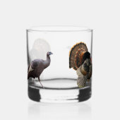 Turkije (vogel) whisky glas (Achterkant)