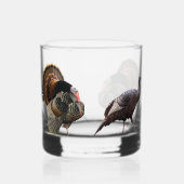 Turkije (vogel) whisky glas (Links)